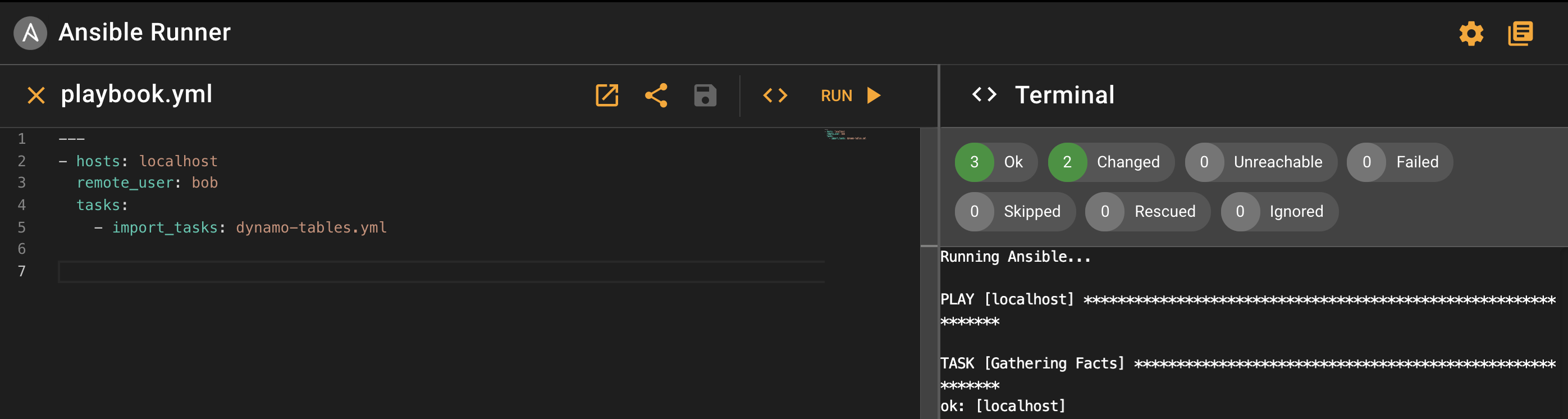 Ansible ran successfully