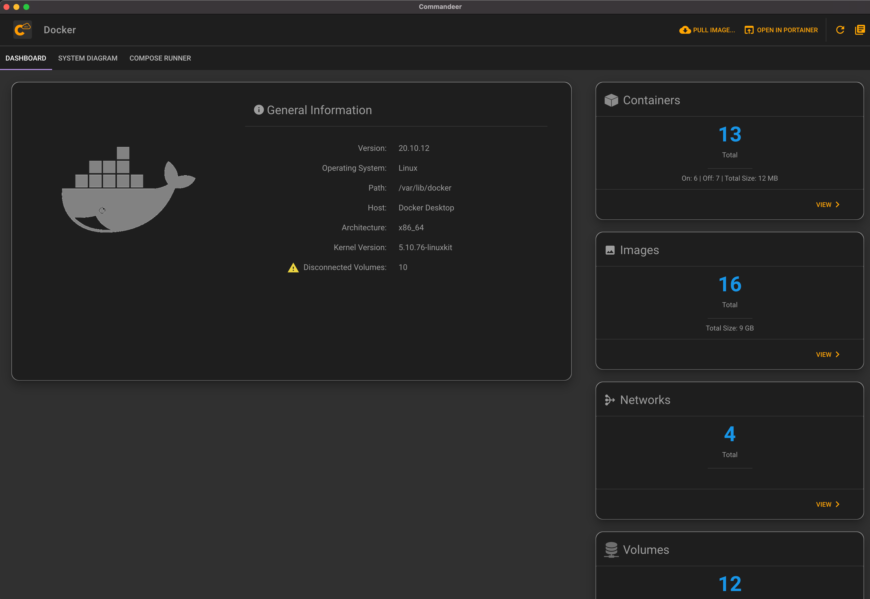 Commandeer 3.0 Docker Dashboard