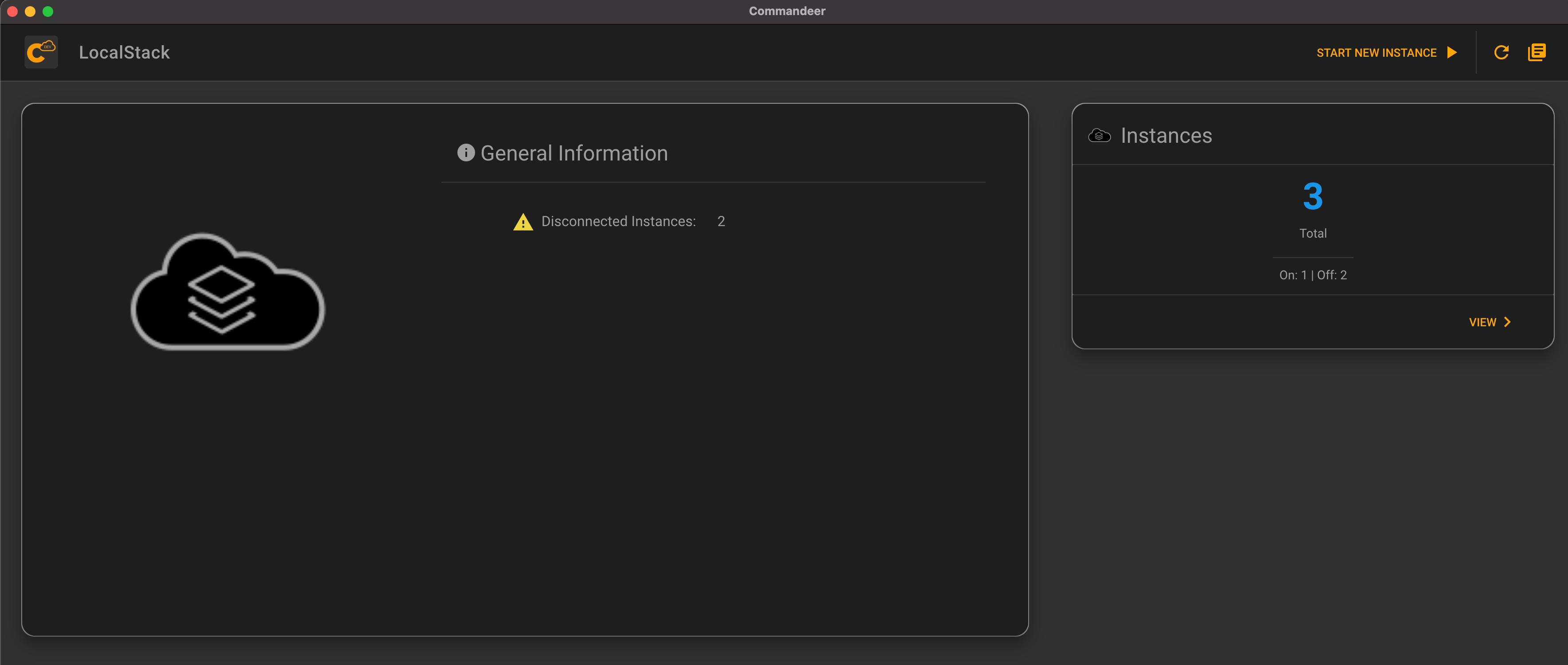 Commandeer 3.0 LocalStack Dashboard