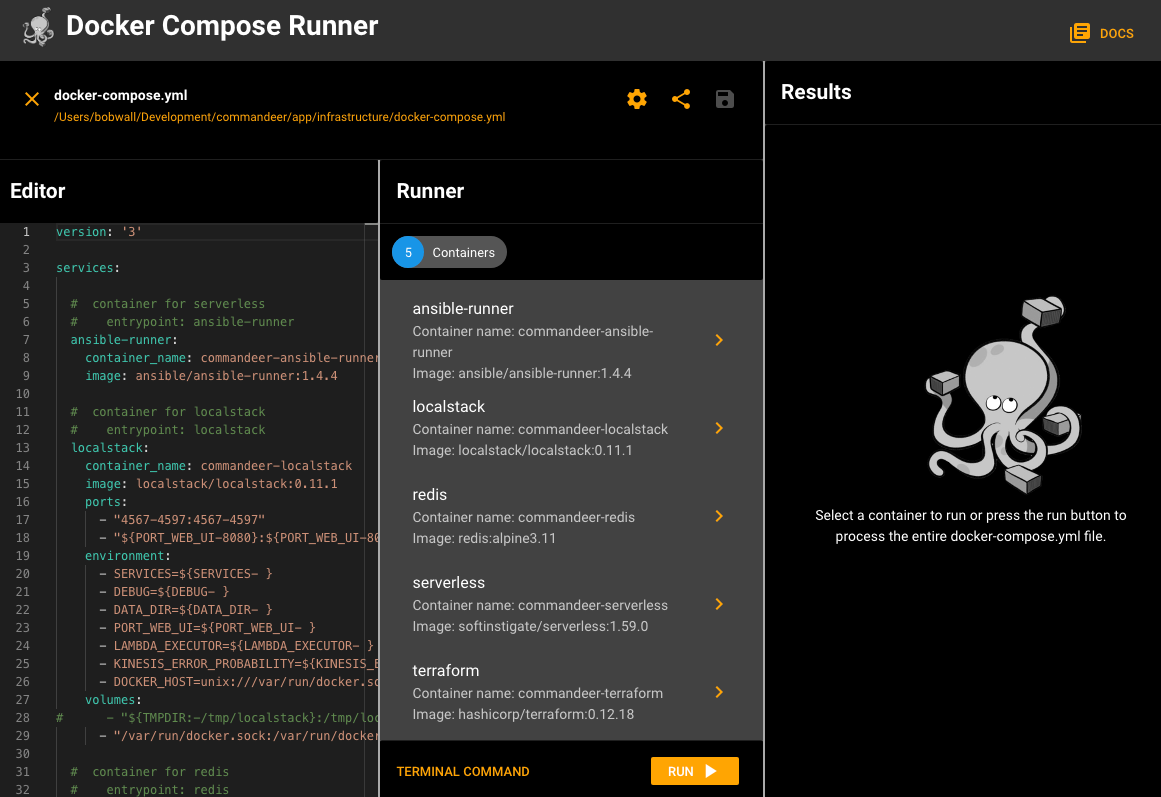 Dockerfile entrypoint