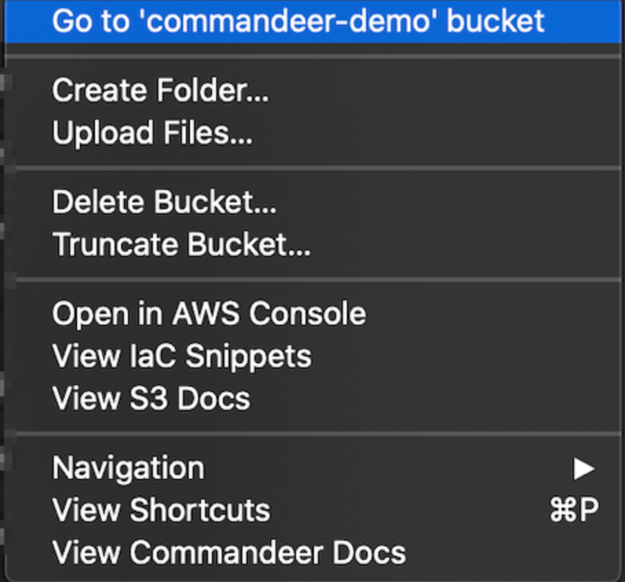commandeer-s3-side-navigation-bucket-context-menu-detail